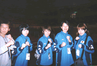 テコンドーの記念撮影